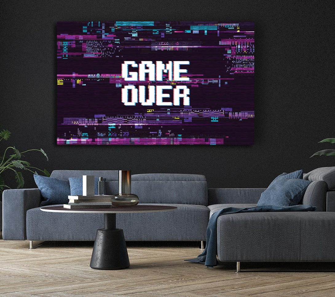 Picture of Game Over Canvas Print Wall Art