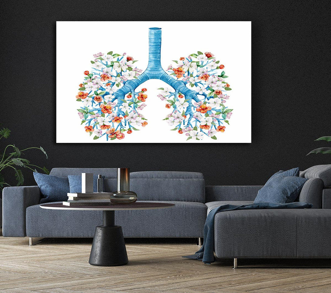 Picture of Tree Blossom Lungs Canvas Print Wall Art