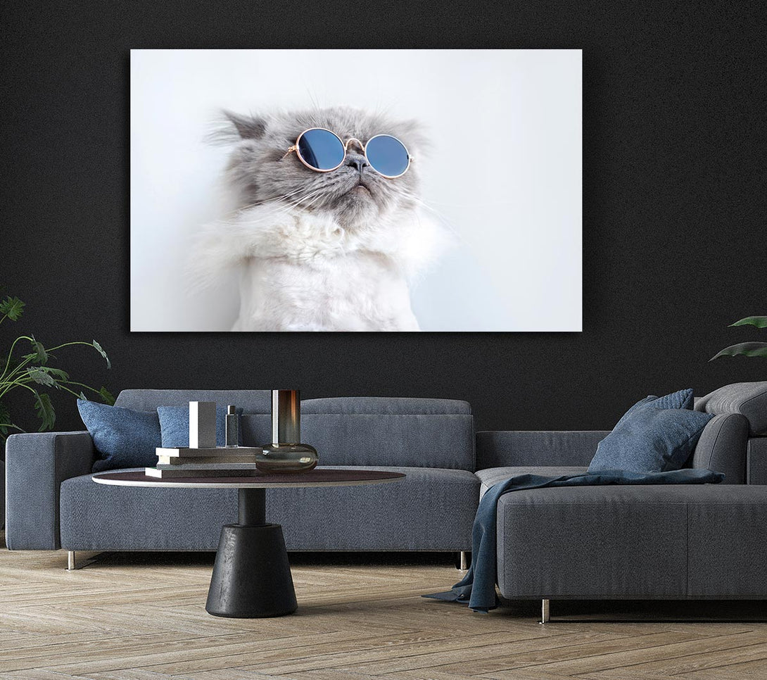 Picture of The Cat In Glasses Canvas Print Wall Art