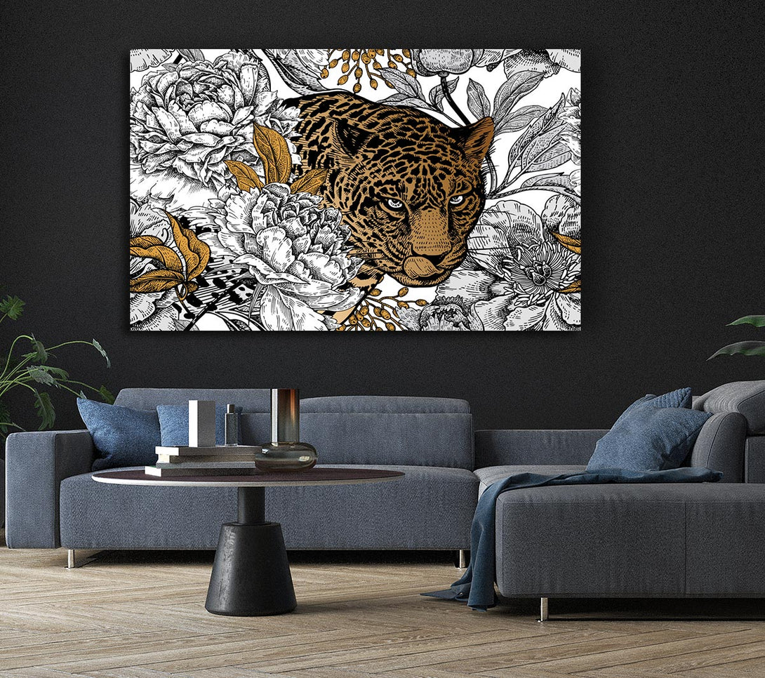 Picture of Stunning Leopard Flowers Canvas Print Wall Art