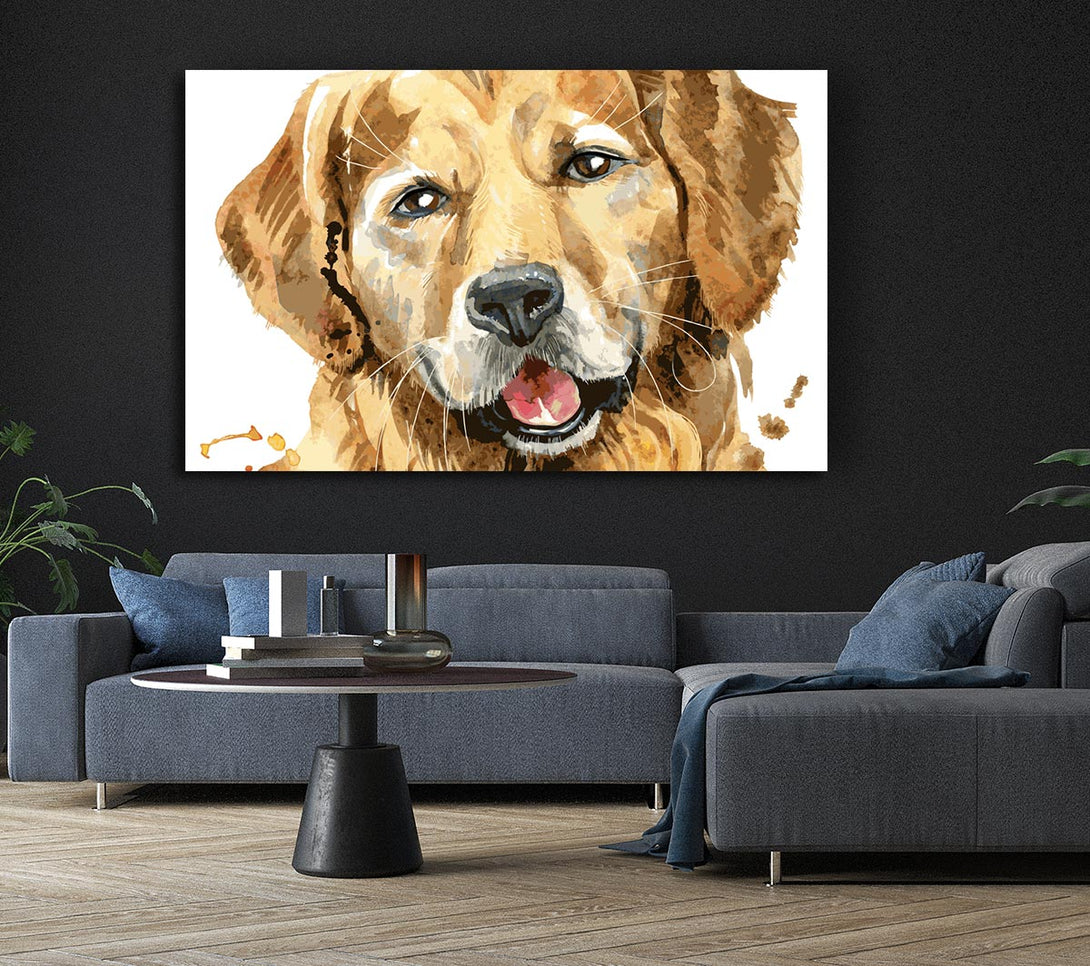 Picture of Labrador Happiness Canvas Print Wall Art