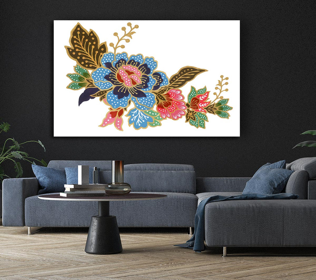 Picture of Indian Flower Beauty Canvas Print Wall Art