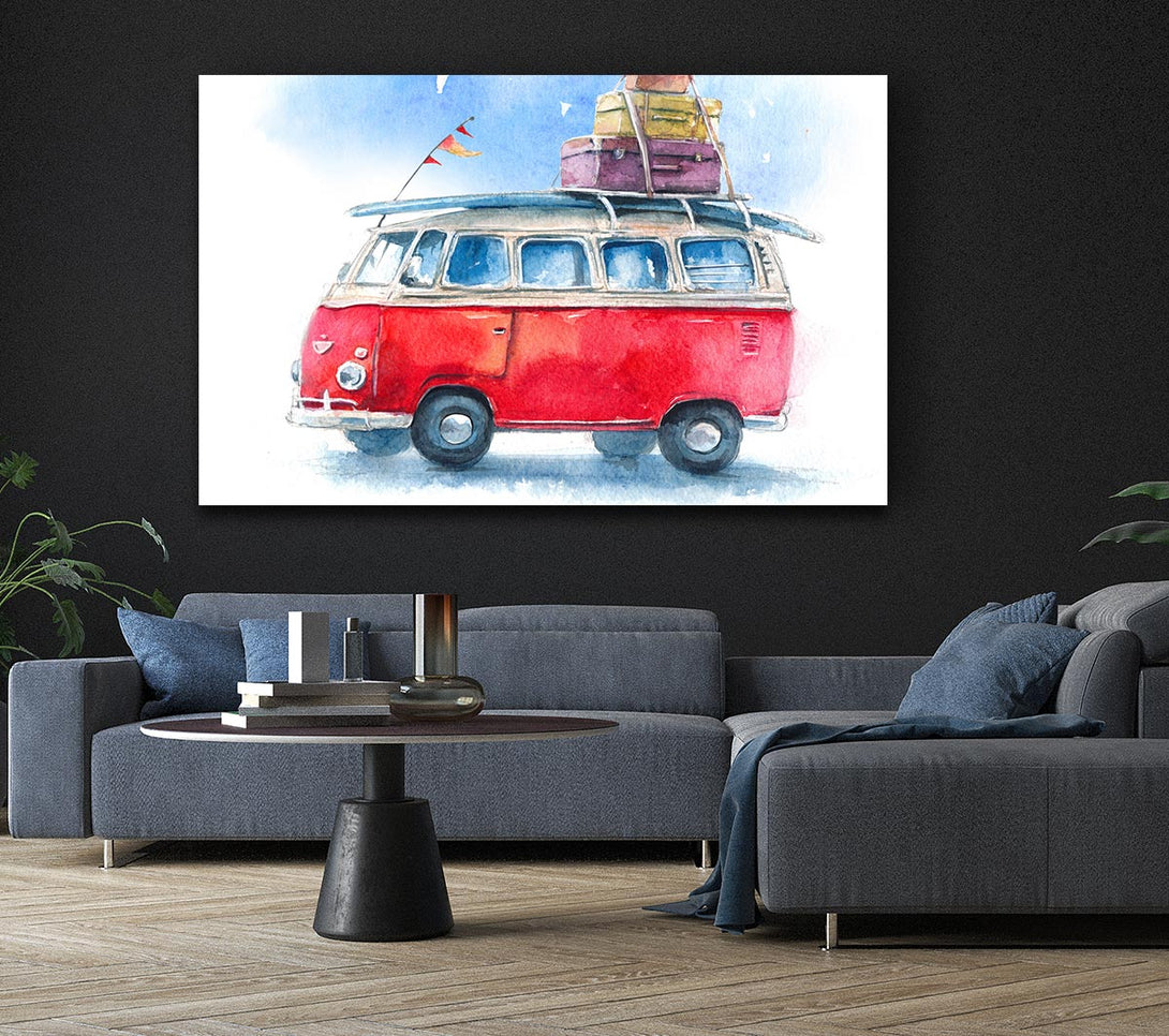 Picture of Delightful Camper Canvas Print Wall Art