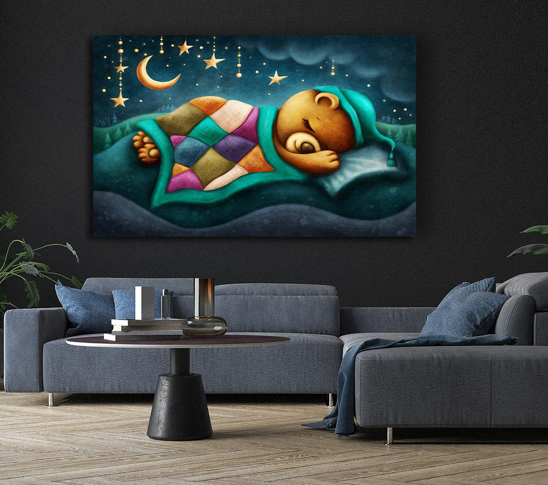 Picture of The Bear Slumber Canvas Print Wall Art