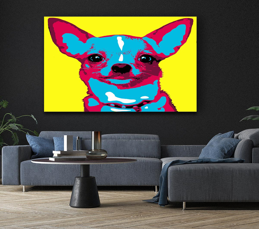 Picture of The Pop Art Chihuahua Canvas Print Wall Art