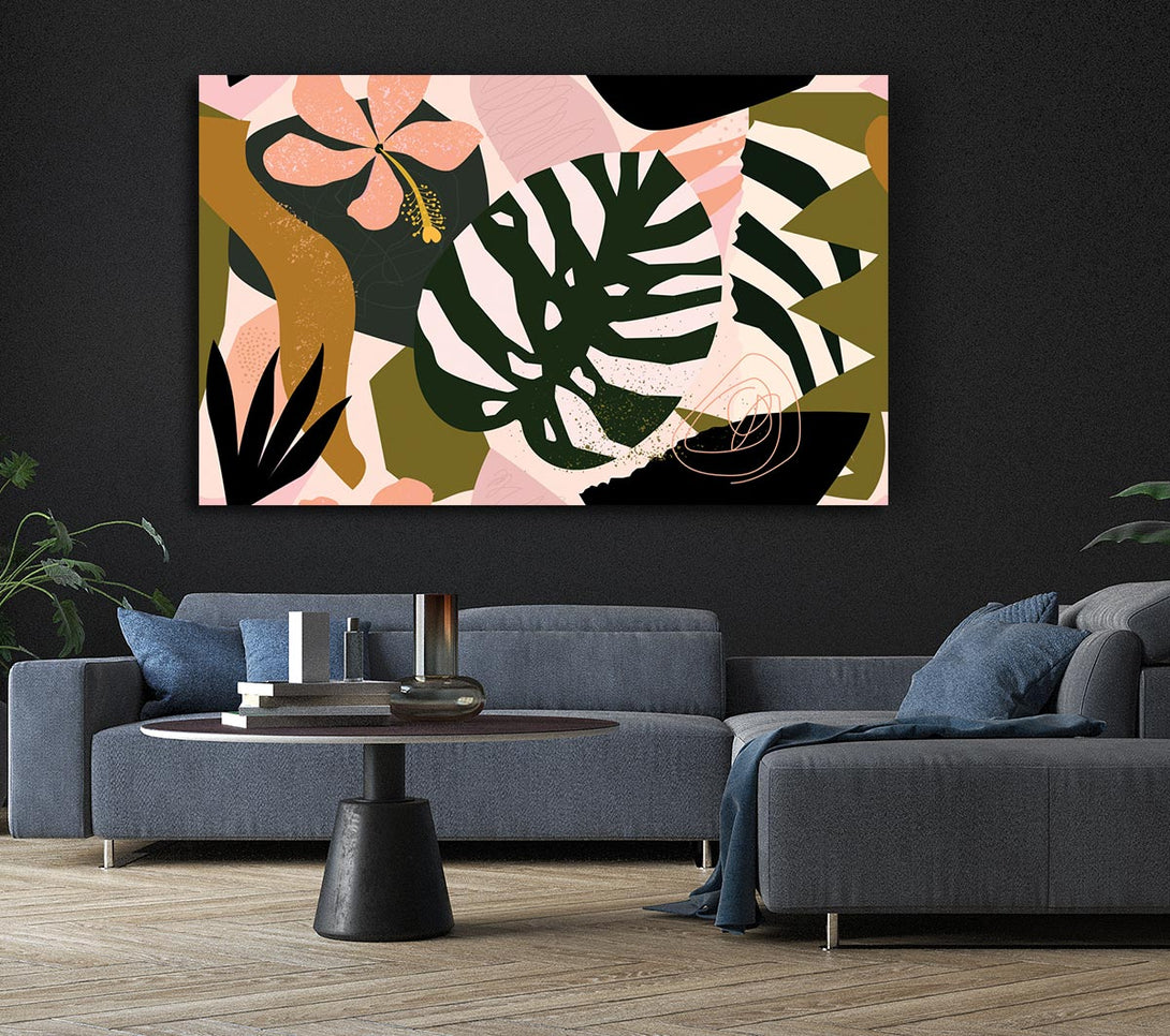 Picture of Swiss Cheese Plant Decor Canvas Print Wall Art