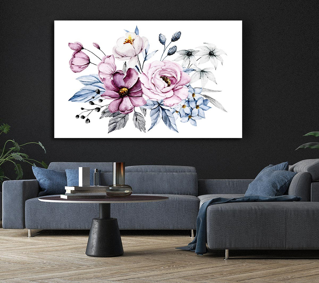 Picture of Flowers Together Canvas Print Wall Art