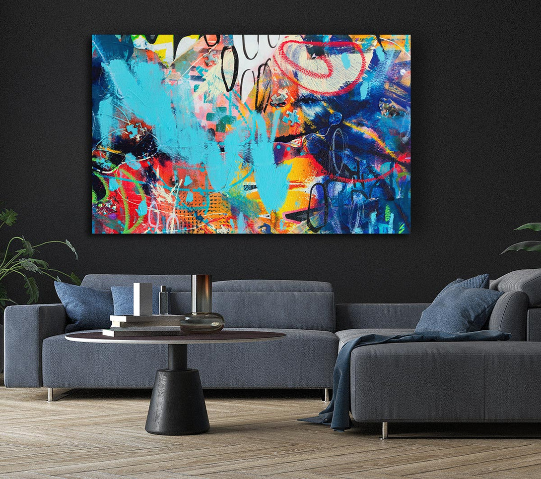 Picture of Graffiti Layers Canvas Print Wall Art