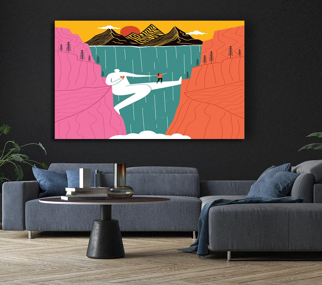 Picture of The Man Bridge Canvas Print Wall Art