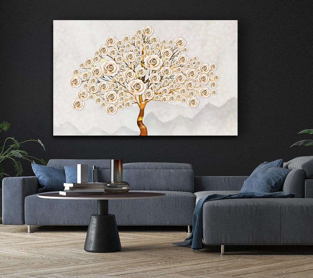 Picture of Huge Rose Tree Canvas Print Wall Art