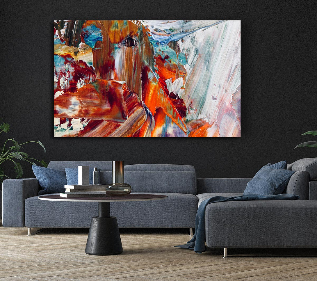 Picture of The Swipes Of The Paint Brush Canvas Print Wall Art