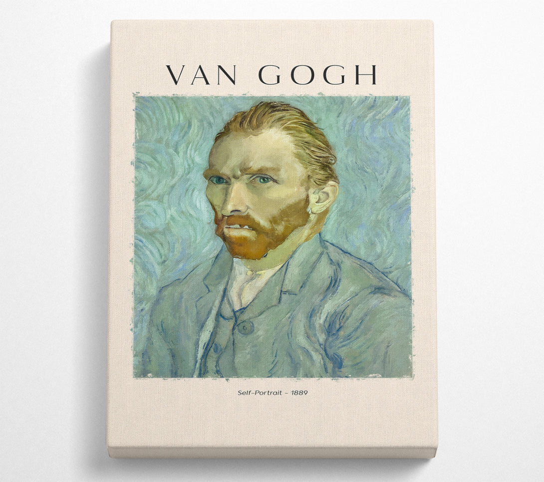 A Square Canvas Print Showing Self-Portrait - 1889 By Van Gogh Square Wall Art