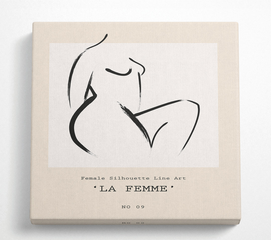 A Square Canvas Print Showing La Femme Square Wall Art