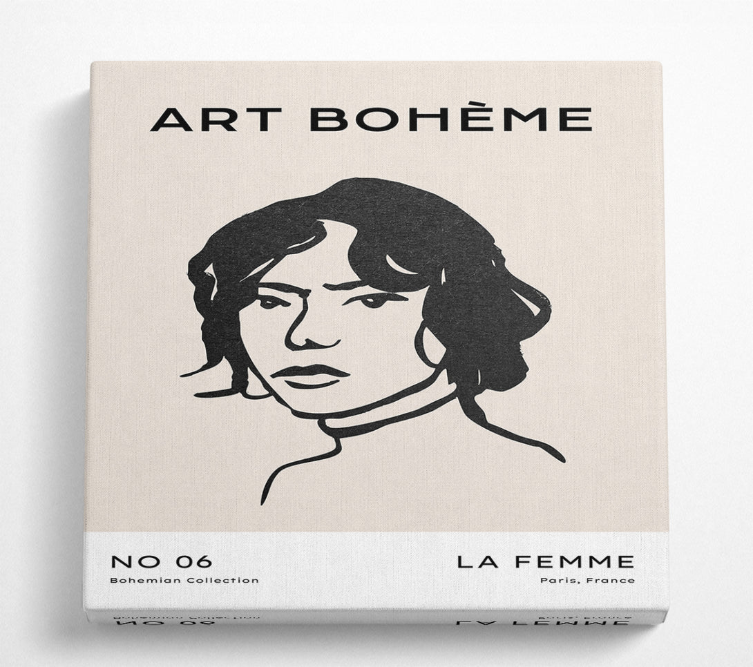 A Square Canvas Print Showing La Boheme Square Wall Art