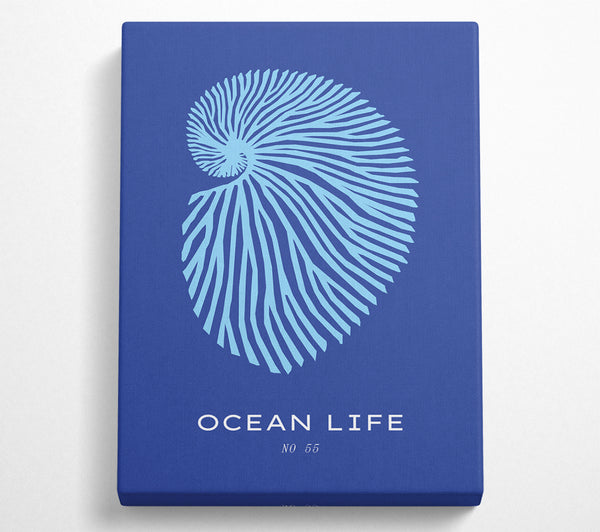 Ocean Life Shell Blue