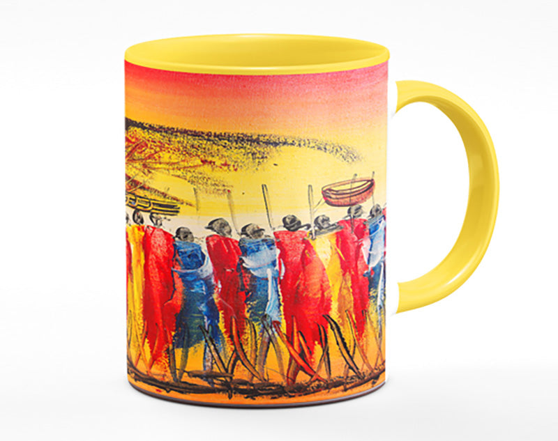 African Tribe Offering Mug