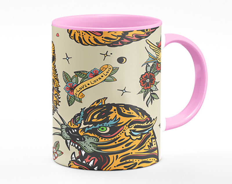 Tattoo Tiger Art Mug