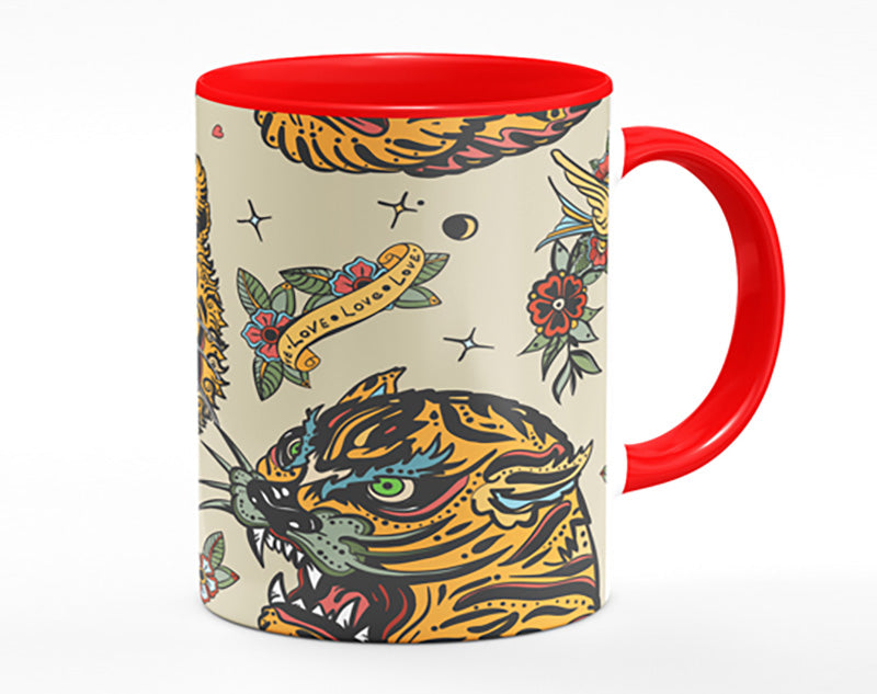 Tattoo Tiger Art Mug