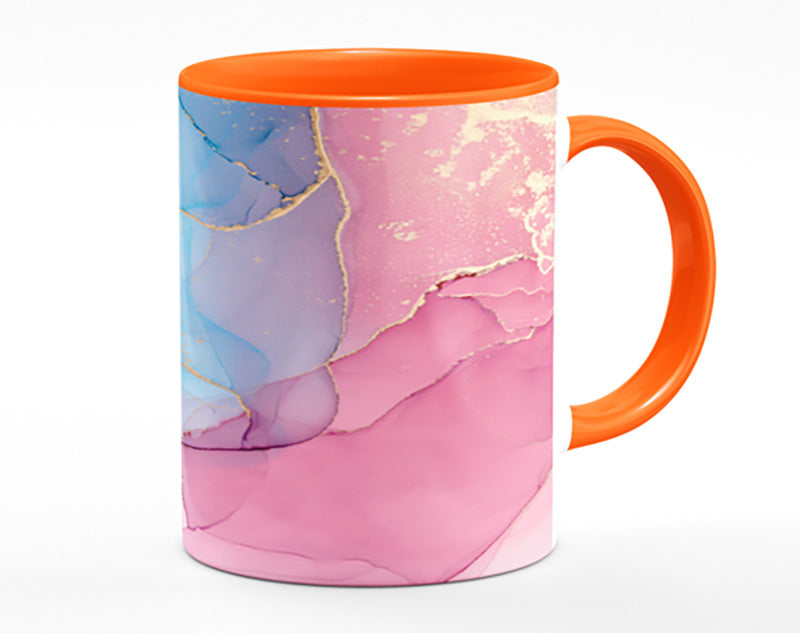 Pink And Blue Fusion Glitter Mug