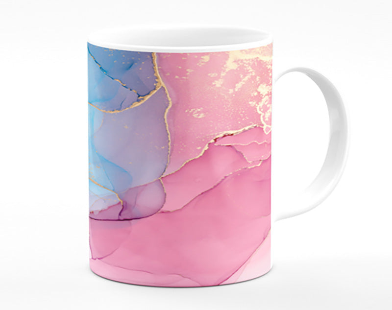 Pink And Blue Fusion Glitter Mug