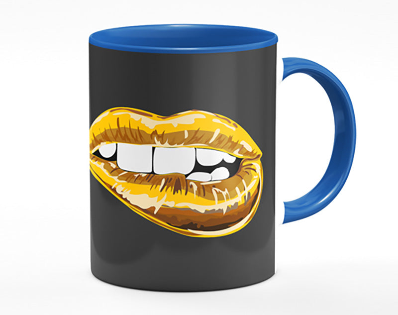 Gold Lip Bite Mug