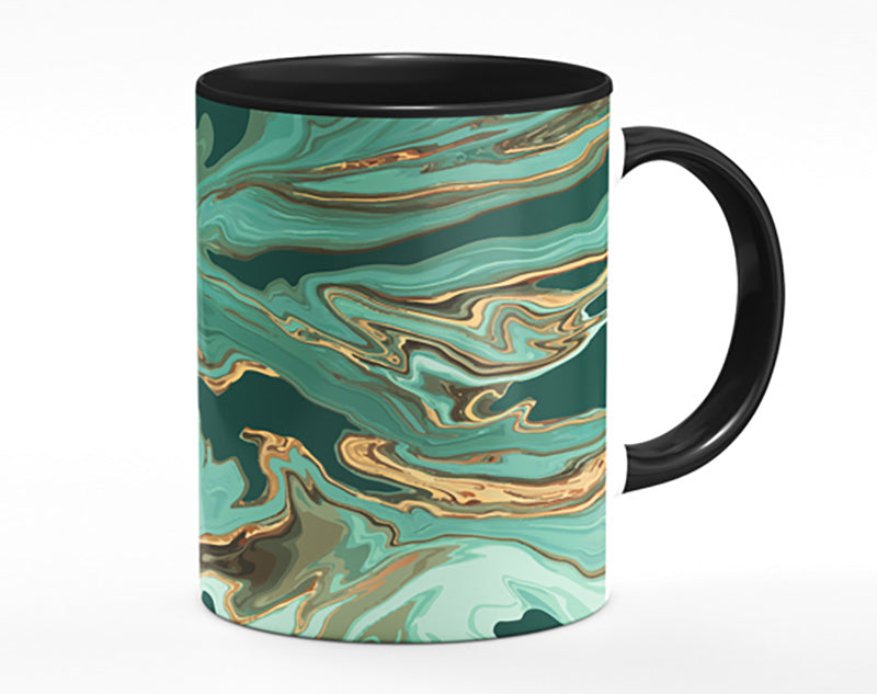 Green Fold To Gold Mug