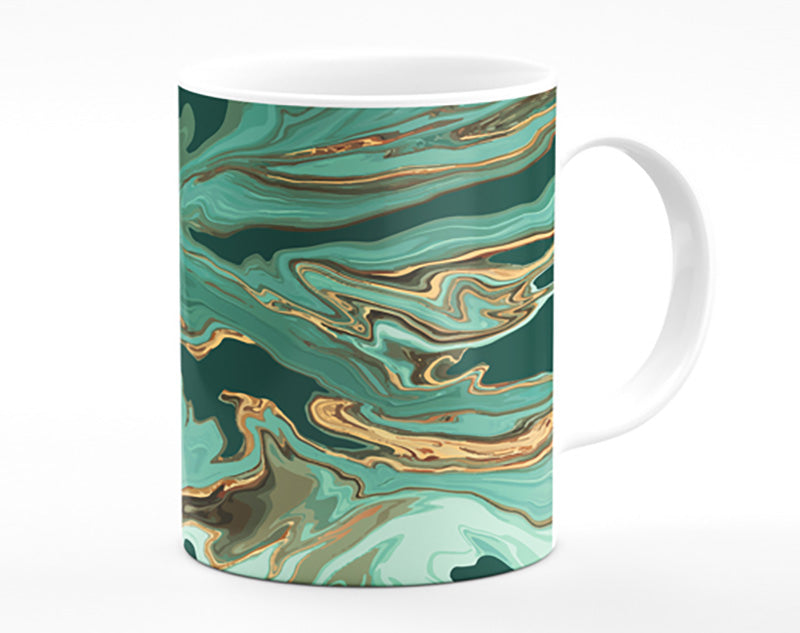 Green Fold To Gold Mug