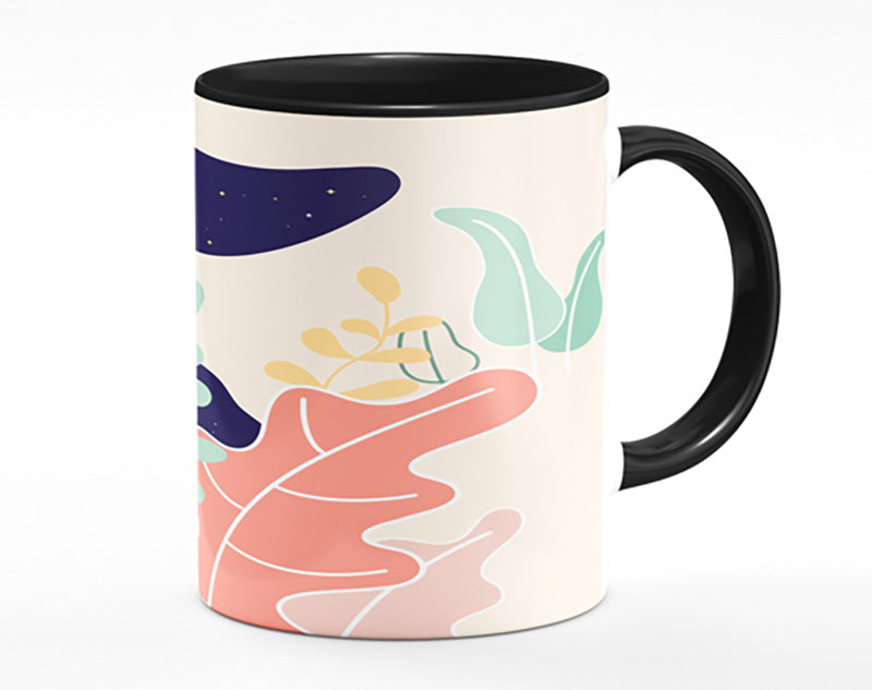 Modern Woman And Shapes Mug