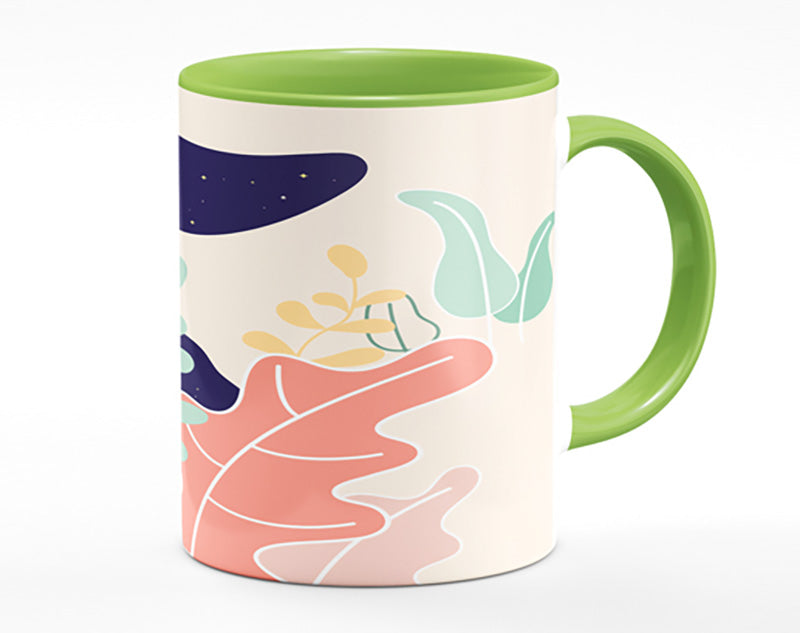 Modern Woman And Shapes Mug