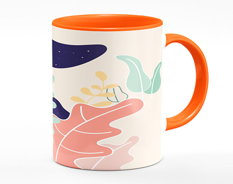 Modern Woman And Shapes Mug