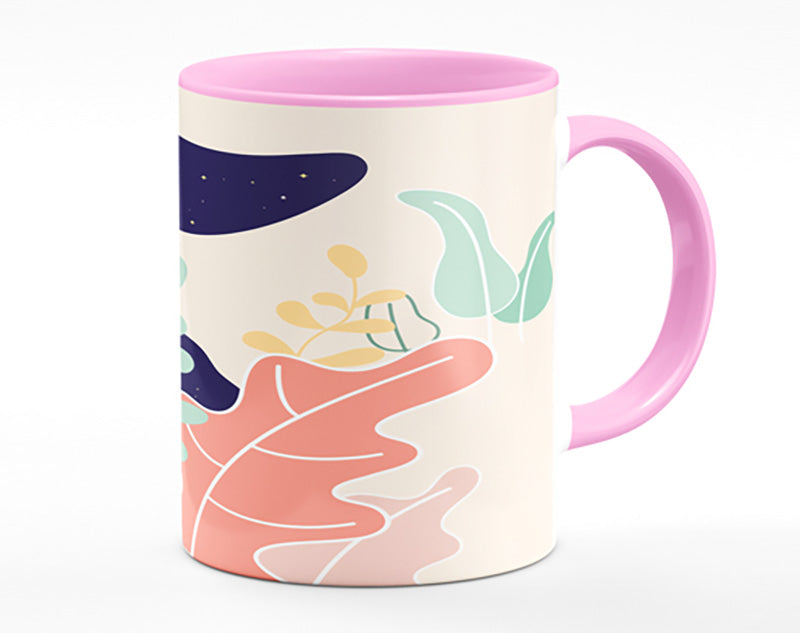 Modern Woman And Shapes Mug