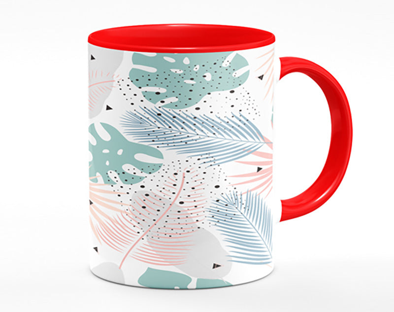 The Modern Cheese Plant Pattern Mug