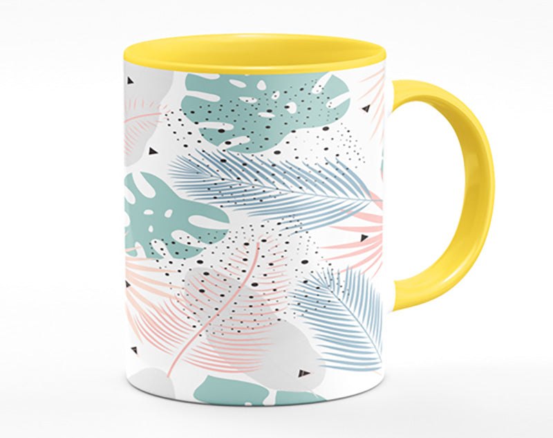 The Modern Cheese Plant Pattern Mug