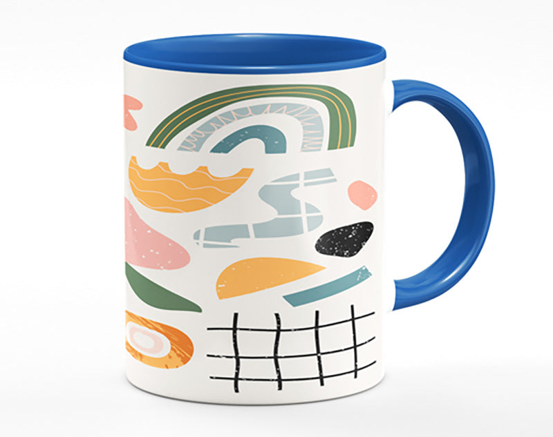 Modern Shapes And Flowers Mug