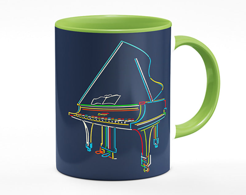 Rainbow Piano Mug