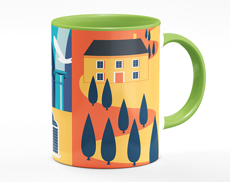 Italy Poster Illustration Mug