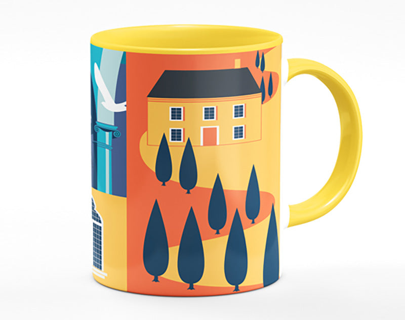 Italy Poster Illustration Mug