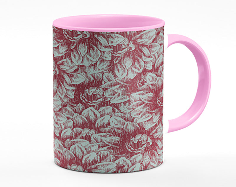 The Deep Brown Flower Mug