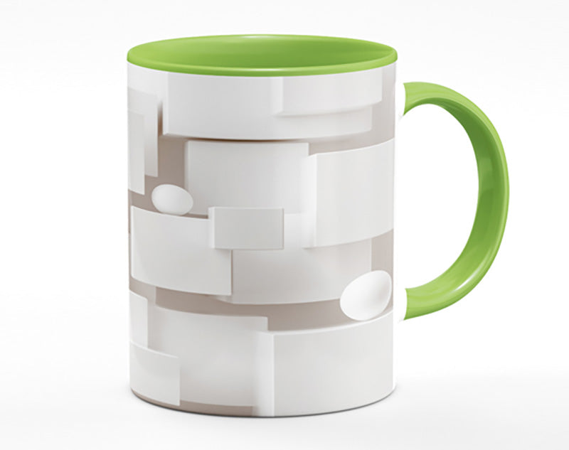 Cubes And Spheres White Mug