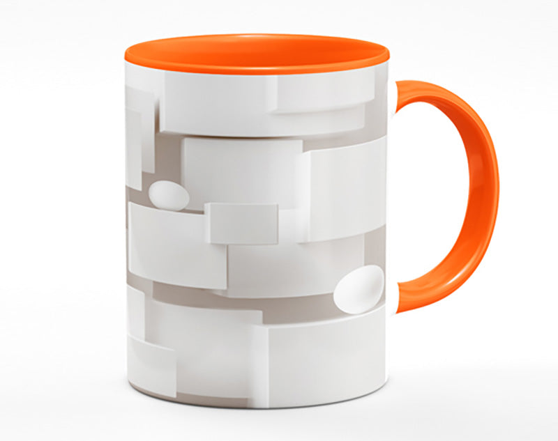 Cubes And Spheres White Mug