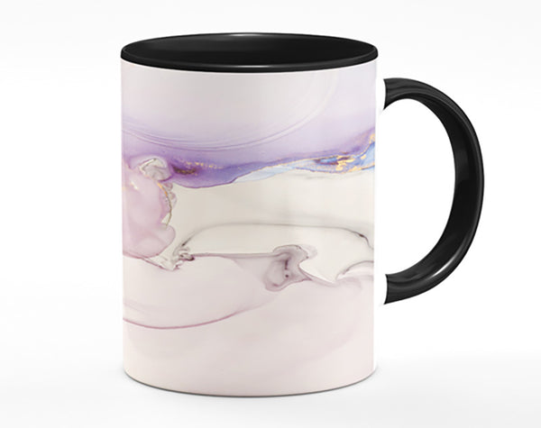 Lilac And Blue Marble Pattern Mug