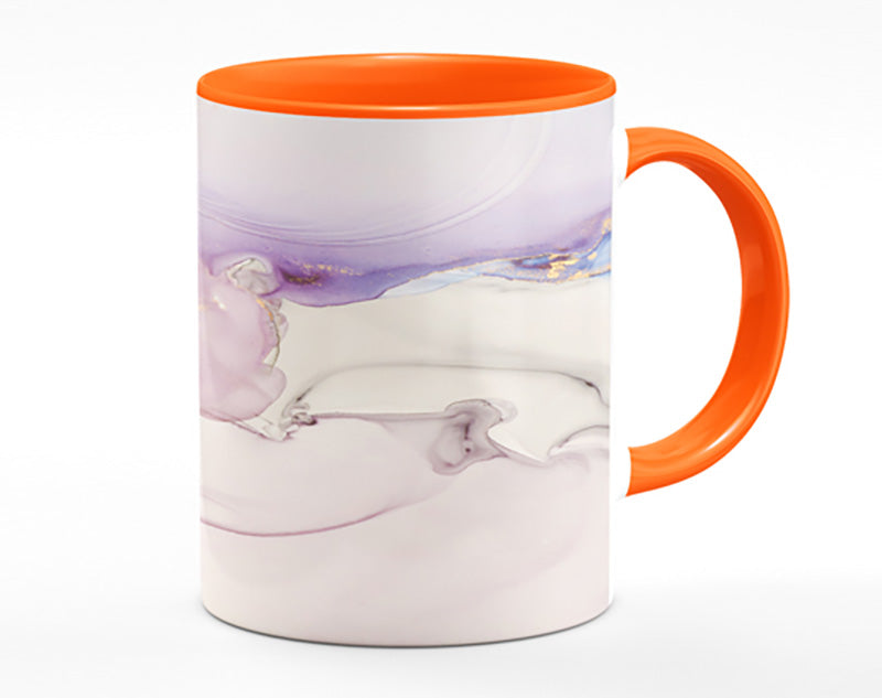 Lilac And Blue Marble Pattern Mug