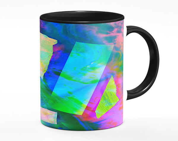 Neon Shapes In Paint Mug