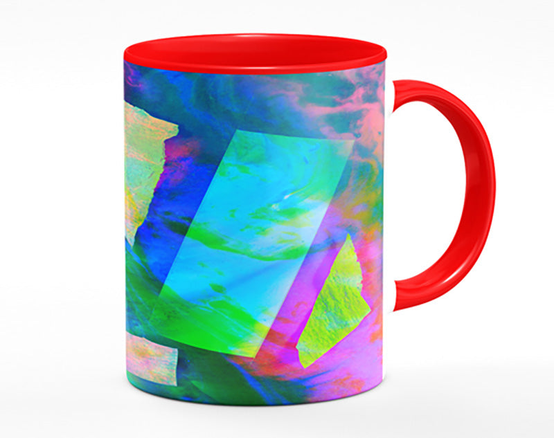 Neon Shapes In Paint Mug