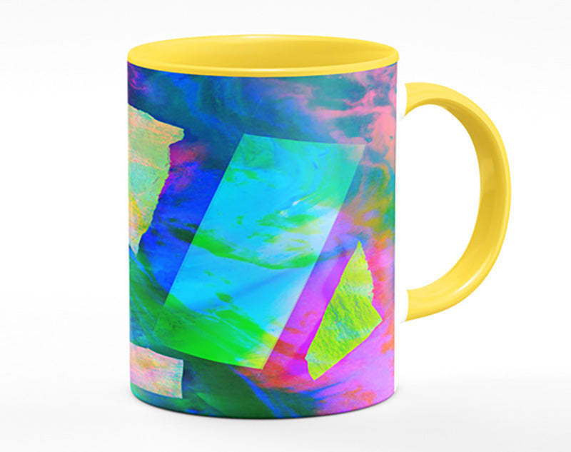 Neon Shapes In Paint Mug