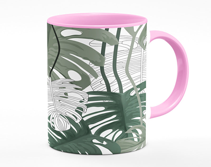 Cheese Plant Leaves Mug