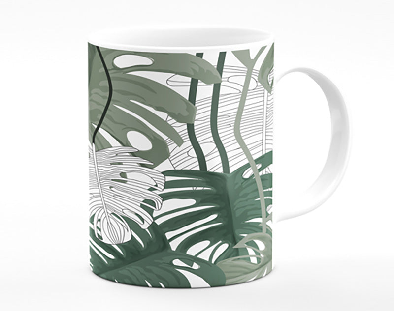 Cheese Plant Leaves Mug