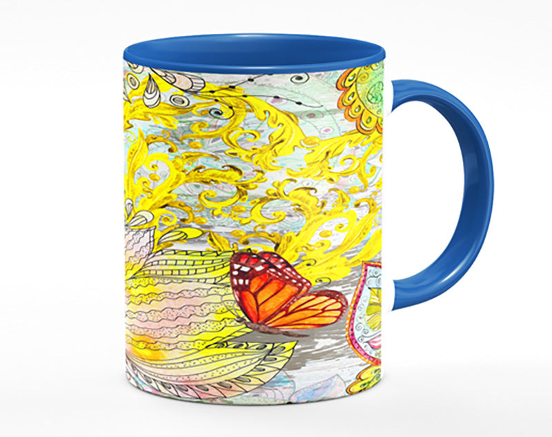 Beautiful Patterns Of India Butterflies Mug