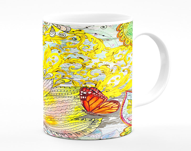 Beautiful Patterns Of India Butterflies Mug