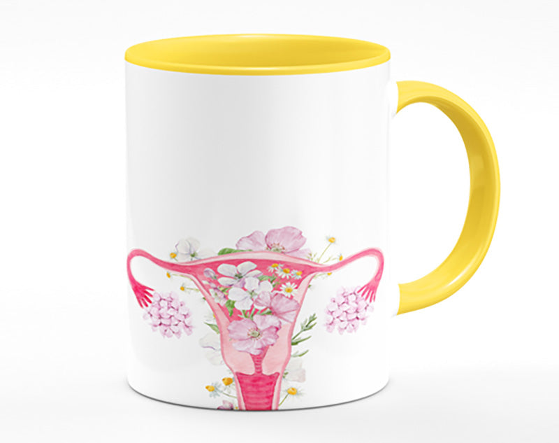 Floral Female Anatomy Mug